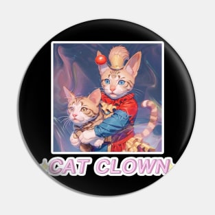 Cat Clown,Cat Joker,Cat Miaw Lover Pin