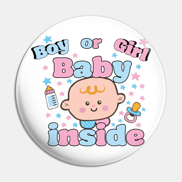 Gender reveal: Baby inside Pin by SDPP