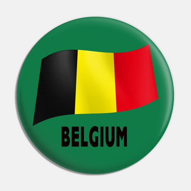 Belgium flag Pin by fistfulofwisdom