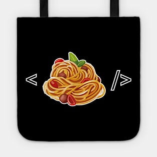 Spaghetti Code Funny Programmer Design Tote