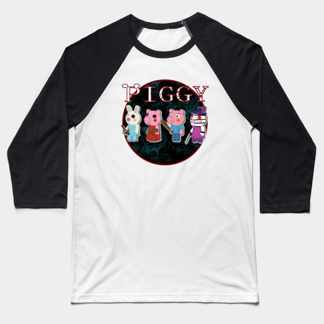 Piggy Roblox Roblox Game Roblox Characters Roblox Piggy Baseball T Shirt Teepublic - pink shirt for boys roblox