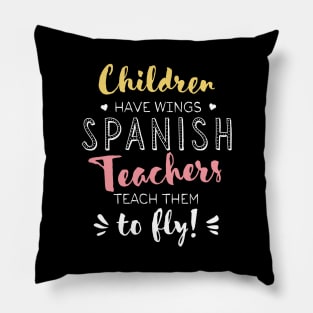 Spanish Teacher Gifts - Beautiful Wings Quote Pillow