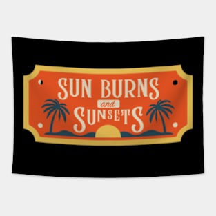 Sun burns and sunests Tapestry