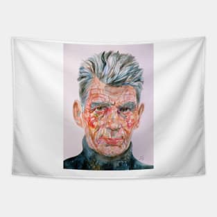 SAMUEL BECKETT watercolor portrait .1 Tapestry