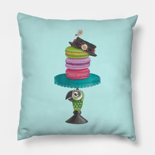 Macaron Poppins Pillow by GeekFusion