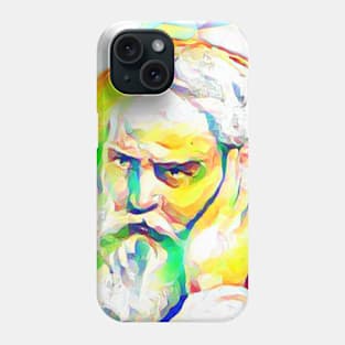 Snorri Sturluson Colourful Portrait | Snorri Sturluson Artwork 11 Phone Case