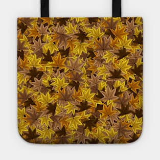 Fall maple leaf pattern background in Autumn Season Tote