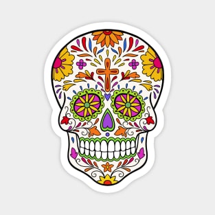 Sugar Skull Art Magnet