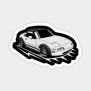 White miata classic Magnet