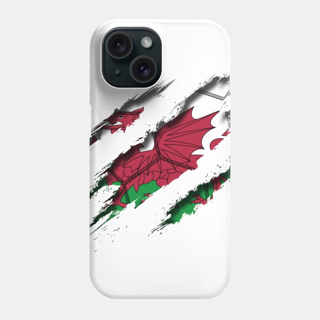 Wales Football Phone Case by blackcheetah