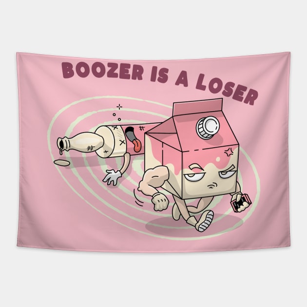 Boozer Is A Loser Tapestry by Nonconformist