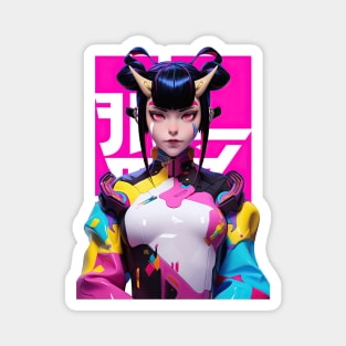 STREET FIGHTER - JURI HAN ONI | Femme Fatale Anime T-Shirt Design Girl Power | PROUD OTAKU Magnet