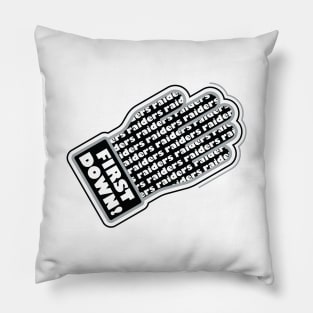 First Down Raiders! Pillow