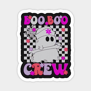 cute boo boo crew ghost paramedic emt ems nurse pumpkin halloween Magnet