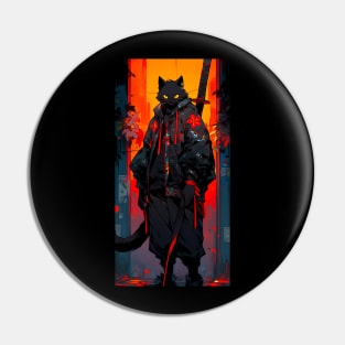 Cat warrior Pin