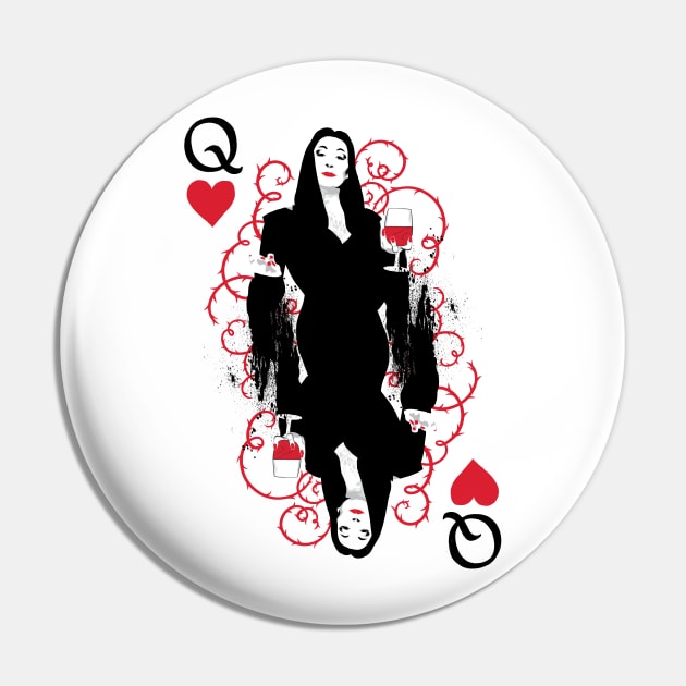 Addams Cards - Morticia Pin by polliadesign