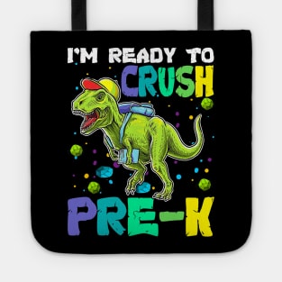 I'm Ready To Crush Pre-K Dinosaur Back To School Tote