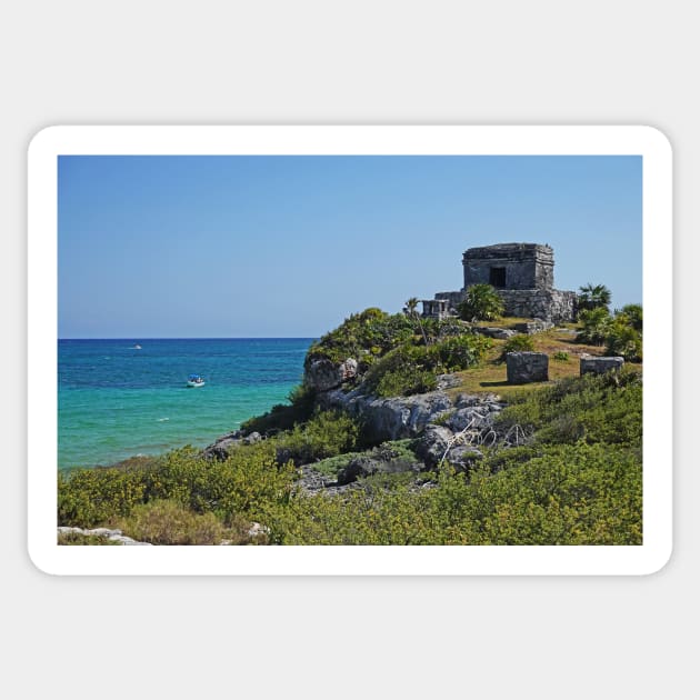 Tulum Mexico Tulum Ruins Ruins on the Ocean - Tulum - Sticker | TeePublic