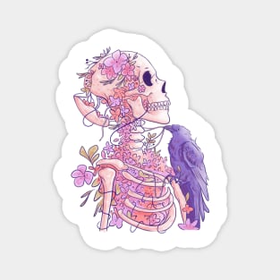 Skeleton floral Magnet