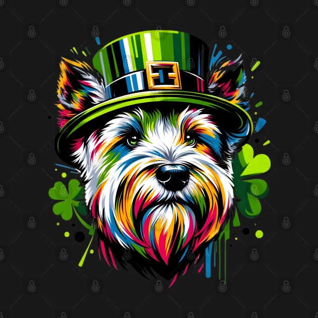 Sealyham Terrier Celebrates Saint Patrick's Day by ArtRUs