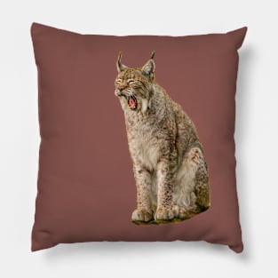 Sleepy Lynx yawn Pillow