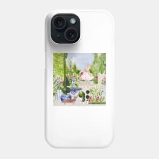 Gardeners, watercolor painting Phone Case