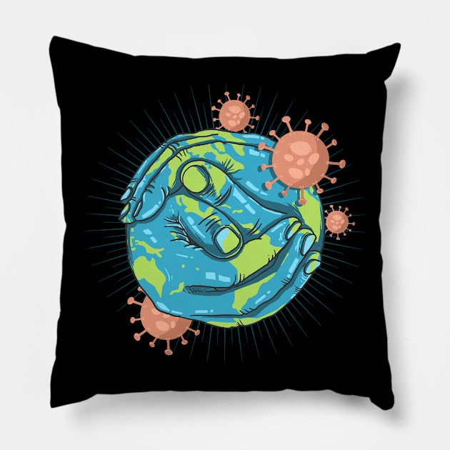 Corona Virus Pillow by TambuStore