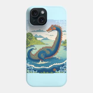 Loch Ness Monster Illustration Phone Case