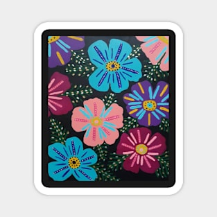 Boho Bold Floral Fun Magnet