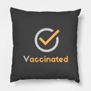 Vaccinated T Shirt Pillow