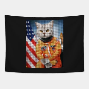 Astronaut Space Cat (Mosaic Design) Tapestry