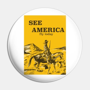 See America "By Plane" Pin