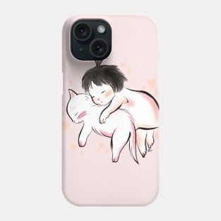 Day dream with cat Phone Case
