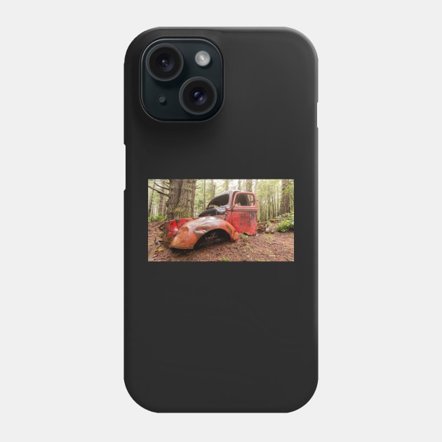 A Forgotten Pickup Truck in the Forest Phone Case by JeffreySchwartz