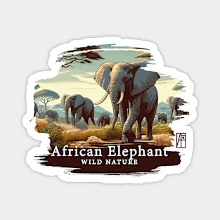 African Elephant - WILD NATURE - ELEPHANT -10 Magnet