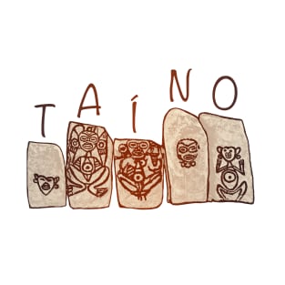 Puerto Rico Taino Rock Symbols T-Shirt