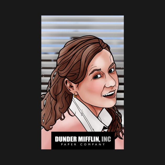 Pam Beesly Dunder Mifflin by EvoComicsInc