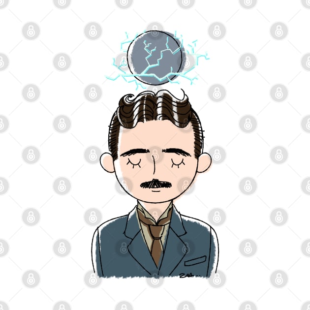 Nikola Tesla by Ancsi