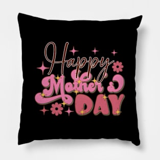 HapMothers Day Floral For Mom Grandma Pillow