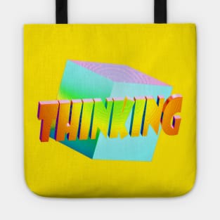 Thinking Outside the Box Pun Colorful 2 Tote