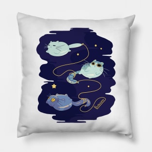 Ballooncats in Space Pillow