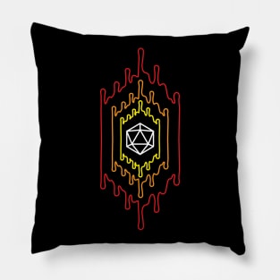 D20 DnD Abyss Portal Pillow