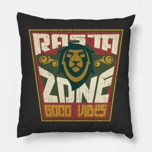 Rasta Zone jah distressed badge Pillow