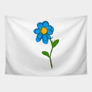 Blue Flower Tapestry