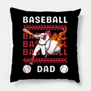 My Favorite Baseball Player Calls Me Dad Gift for Baseball Father daddy Pillow