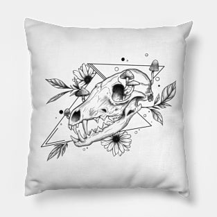 Fox skull Design Pillow