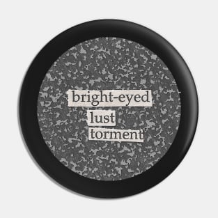 Bright-eyed lust torment collage art Pin
