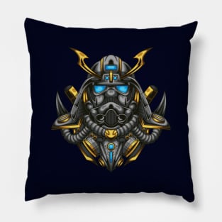 Silver Galaxy Warrior Pillow