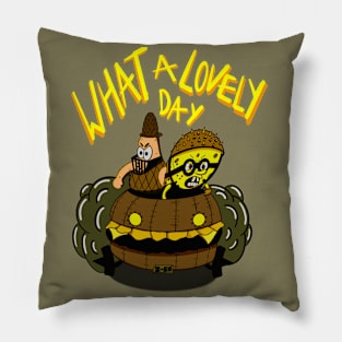 SpongeBob Squarepants Mad Max Furiosa Mashup Movie Pillow