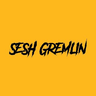 Sesh Gremlin Small Writing T-Shirt